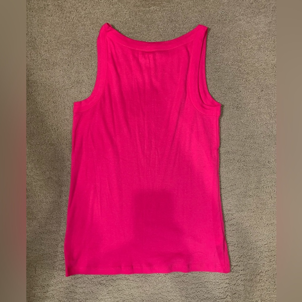 NWOT! Ann Taylor Loft Hot Pink Sleeveless Shirt